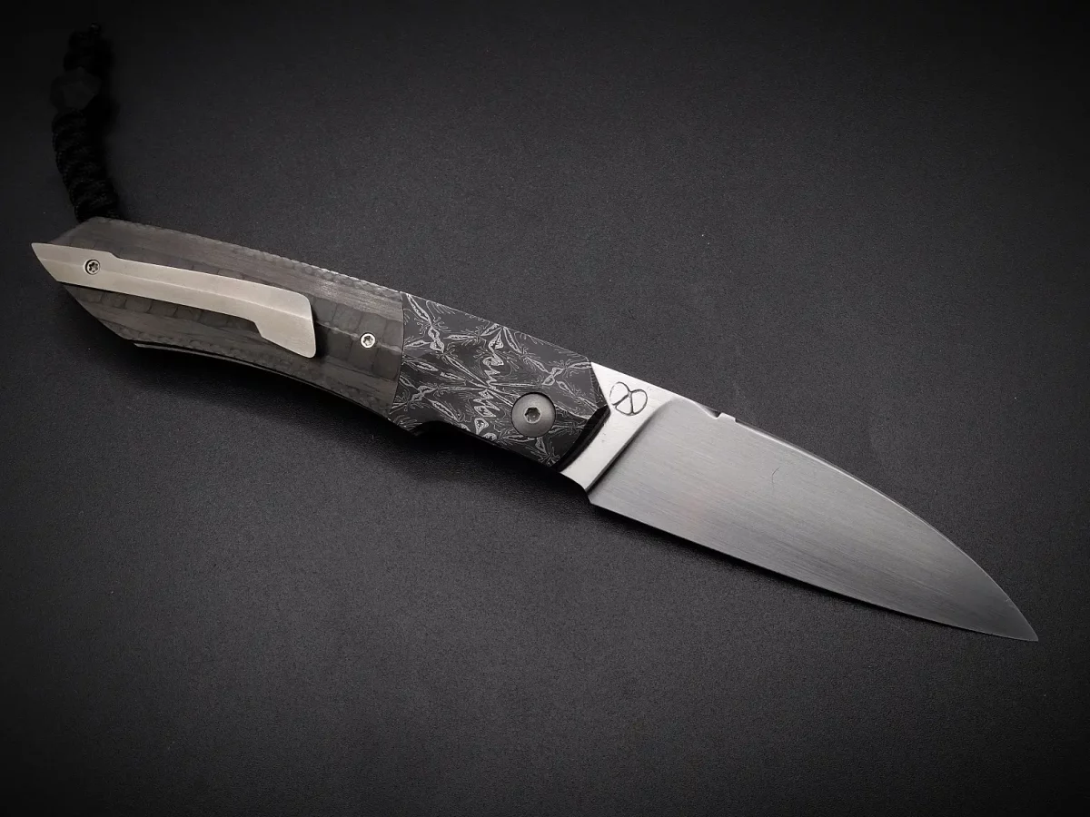 Balrog 2.0 Liner lock Mitres damas mosaïque/white paper steel/carbone