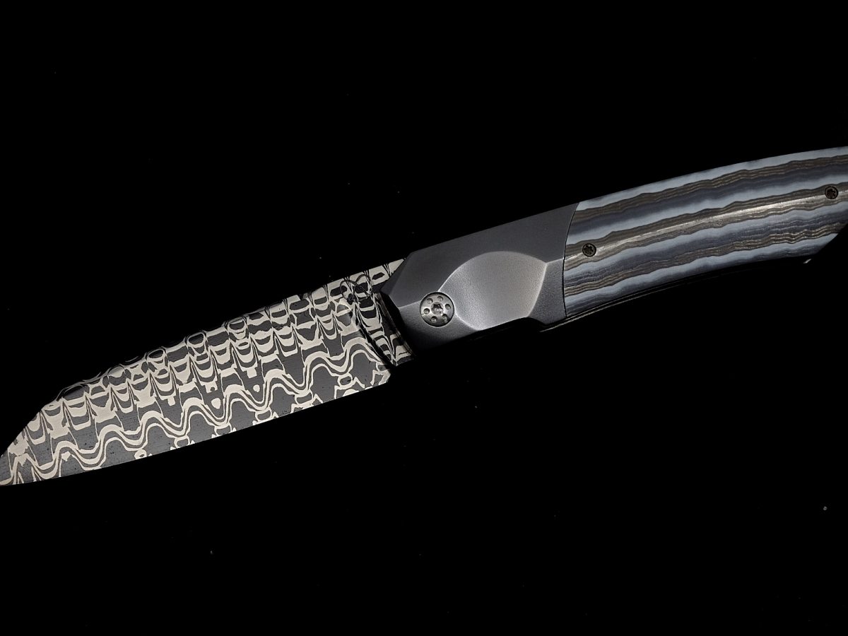 Liner lock / TPT / Zirconium / Damas mosaïque